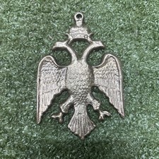 Cast Bronze Greek / Byzantine Style Double Headed Eagle  picture