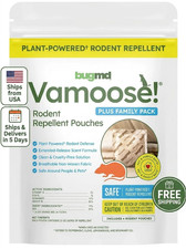 BugMD Vamoose Rodent Repellent Pouches 4 Pouches per Bag fast shipping New picture