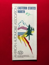 Vtg 1973 AAA Northeastern States / Southeastern Canada Map picture