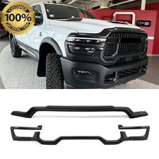 For 2025 2026 RAM 2500 3500 Front Upper+Lower Grille Molding Trim Matte Black picture