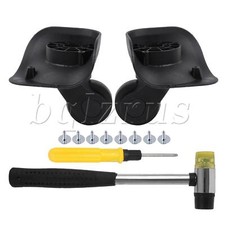 2 Pcs Luggage Swivel Wheels 3.74 Inch W041-2 with Rubber Head Hammer Kit picture