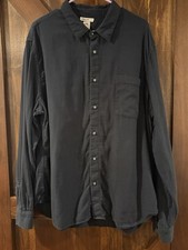 Hiroshi Kato The Ripper Shirt XXL Black Cotton Button Up Made USA picture