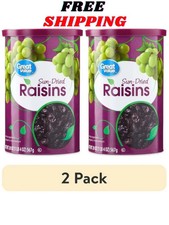 (2 pack) Great Value Sun-Dried Raisins Canister, 20 oz (1lb 4oz) 567g picture
