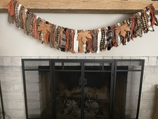 Fall Primitive Rag Handmade Garland picture