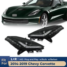 For 2014-2019 Chevy Corvette C7 HID/Xenon Headlight w/Bulb w/Ballast Pair picture