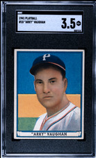 1941 Play Ball Arky Vaughan HOF #10 SGC 3.5 - Pre War  Card - @1941 On Back picture