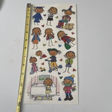 1 Me & My Big Ideas MAMBI Multi Cultural Girl Stickers Child School Bath Friends picture