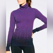 Athleta Flurry Base Purple to Black Top picture