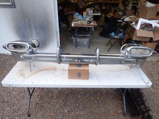 1958 Pontiac Front Bumper Chrome Bonneville Star Chief Chieftan Safari P Lights picture