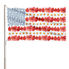 AVOIN colorlife Myosotis Poppy Memorial House Size-36 x 60