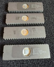 4Pcs Vintage Intel D8748H MCS-48 8-Bit Microcontroller ICs, UV EPROM CDIP-40 picture
