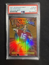 2001 Bowman's Best - Vintage Best Joe Montana #VBJM PSA 10 Foil 49ers picture