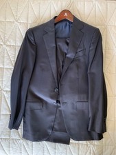 NEW men's ERMENEGILDO ZEGNA slim fit suit | 36S 36 short 44C | midnight blue picture