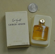 Vintage  GIO by GIORGIO ARMANI  splash EDP 5 ml~0.17 oz  DISCONTINUED MINIATURE picture