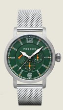 Pegoud Gents Premiere Meca Quartz Chronograph Watch with Milanese Strap Green picture