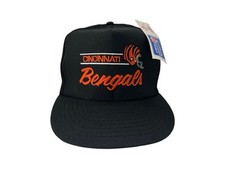 vintage cincinnati bengals trucker snapback hat cap mens OSFA deadstock NWT 90s picture