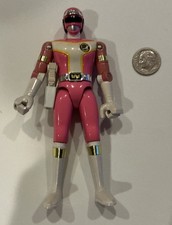Vintage 1989 Bandai Chogokin Pink Turbo Kousoku Sentai Turboranger Figure w/ Gun picture