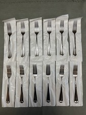 12-Mikasa FRENCH COUNTRYSIDE Dinner Forks Glossy Stainless Steel NEW picture