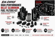 ENERGY 10 100 Micron Inline Fuel Filter Kit, Dual Stainless Steel Filters with D picture