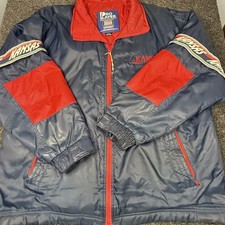 Vintage 90s KU Kansas Jayhawks Jacket coat Men's Size Large oversized NCAA picture