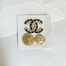 Flower Pearl Water Diamond Enamel Plated Brooch Set (Style) picture
