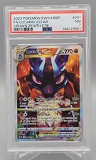 2023 Pokemon Crown Zenith Lucario VSTAR SWSH291 ETB Black Star Promo PSA 7 NM picture