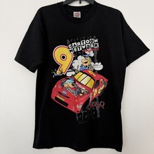 Vintage 1998 Cartoon Network NASCAR Wacky Racing T-Shirt Winston Cup Racing picture