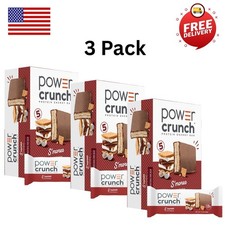 Power Crunch Original Protein Energy Bars, S'mores, 1.4 oz, 5 Count (3-Pack) picture