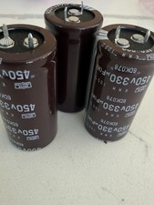 aluminum electrolytic capacitor 330uf 450 V (3 PCs)NIPPON CHEMI-CON 25X50mm picture