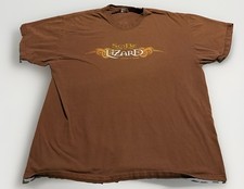 Vintage 90s SoBe Energy Lizard Promo T-Shirt Hanes Beefy-T XG Brown picture