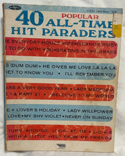 40 All-Time Hit Paraders Vintage 1968 Vocal Sheet Music Songbook 40 Hits picture