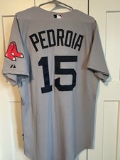Dustin Pedroia 2010 Boston Red Sox Authentic Majestic Cool Base Road Jersey 44🔥 picture