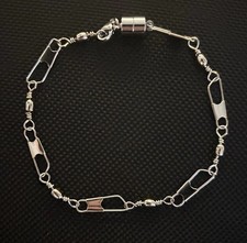 Men's Stainless Steel Fishers of Men Bracelet Silver picture