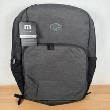 NWT Travis Mathew Steadypack Backpack - Charcoal Performance Laptop/Travel Bag picture