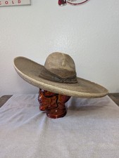 Rare Antique Mexican Sombrero Hat : Cowboy Vaquero Charro Collectible picture