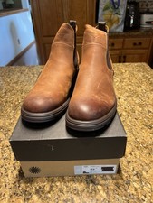 UGG Biltmore Chelsea Men's Brown Leather Slip-On Ankle Boots Round Toe 10.5 picture