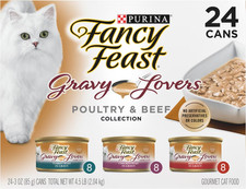 Purina Fancy Feast Gravy Wet Cat Food - Variety Pack of 24x3oz Cans picture