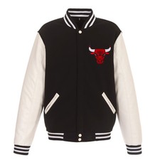 JH Design Reversible Chicago Bulls Varsity Jacket in 2 Colors picture