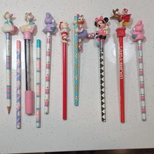 10pc Vintage Applause Disney Minnie Daisy Pencil Topper Pen Lot Y2K... picture