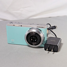 Samsung NX Mini Mirrorless Digital Camera Mint Green *GOOD/TESTED* W 9mm Lens picture