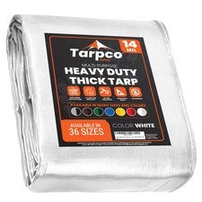 Tarpco Safety Extra Heavy Duty Tarp 14 Mil Waterproof Tarpaulin Cover Resistant picture