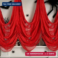 ZYP 410x80 in Halloween Creepy Cloth for Yard and Outdoor Decorations,Red picture