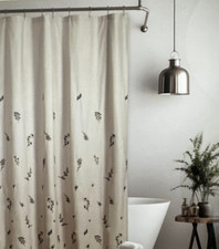 Anatara Embroidery with Lurex 100% Cotton Shower Curtain 72