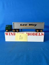 (Lot#3) Vintage Winross LEE WAY, Green 7000 with Name on Tractor & Gray Trailer picture