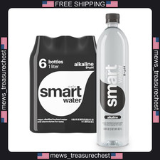 Smartwater Alkaline Bottled Water 1L 6 Pack with Antioxidants picture