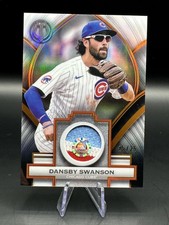 Dansby Swanson Cubs Three-Color Relic 25/25 BOOKEND - 2026 Topps Tribute picture