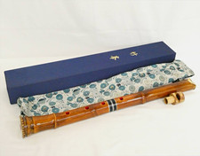 Traditional Bamboo Shakuhachi 1.8 Shaku 54.5cm Japanese Flute 2-Piece with Box picture