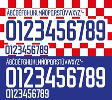 Name&Number Set For Croatia World Cup 2002 Home/Away Football National Soccer picture