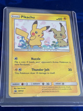 Pokémon Pikachu SM162 Cosmos Holo Black Star Promo Sun & Moon HP/DMG picture