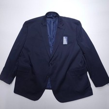 Stafford Stretch Blazer Mens Big & Tall Size 60 Navy Packable Travel NWT picture